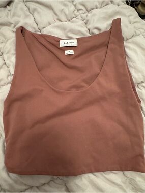 Aritzia Babaton Dusty Rose Scoop Neck Tank